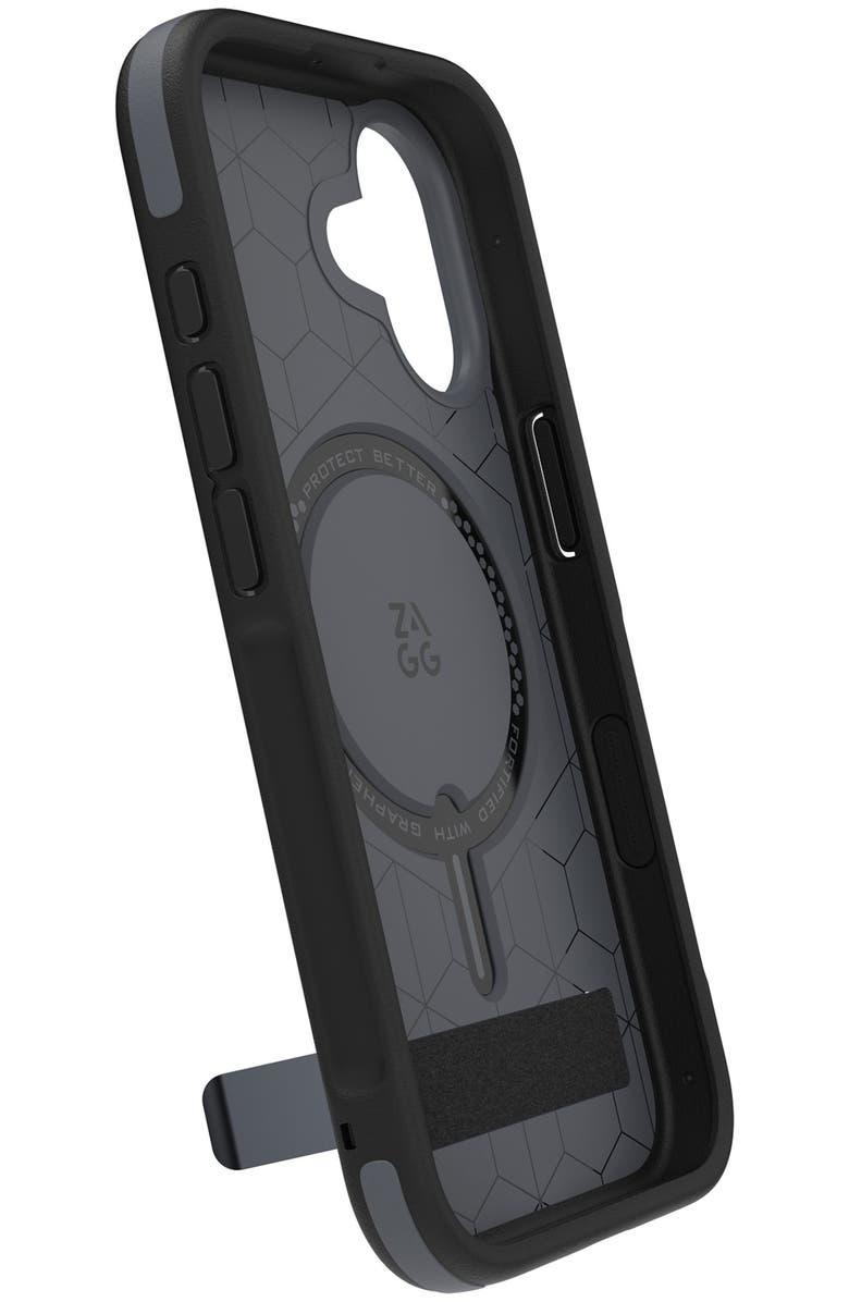 ZAGG Sedona Snap MagSafe Case with Kickstand, Alternate, color, Black