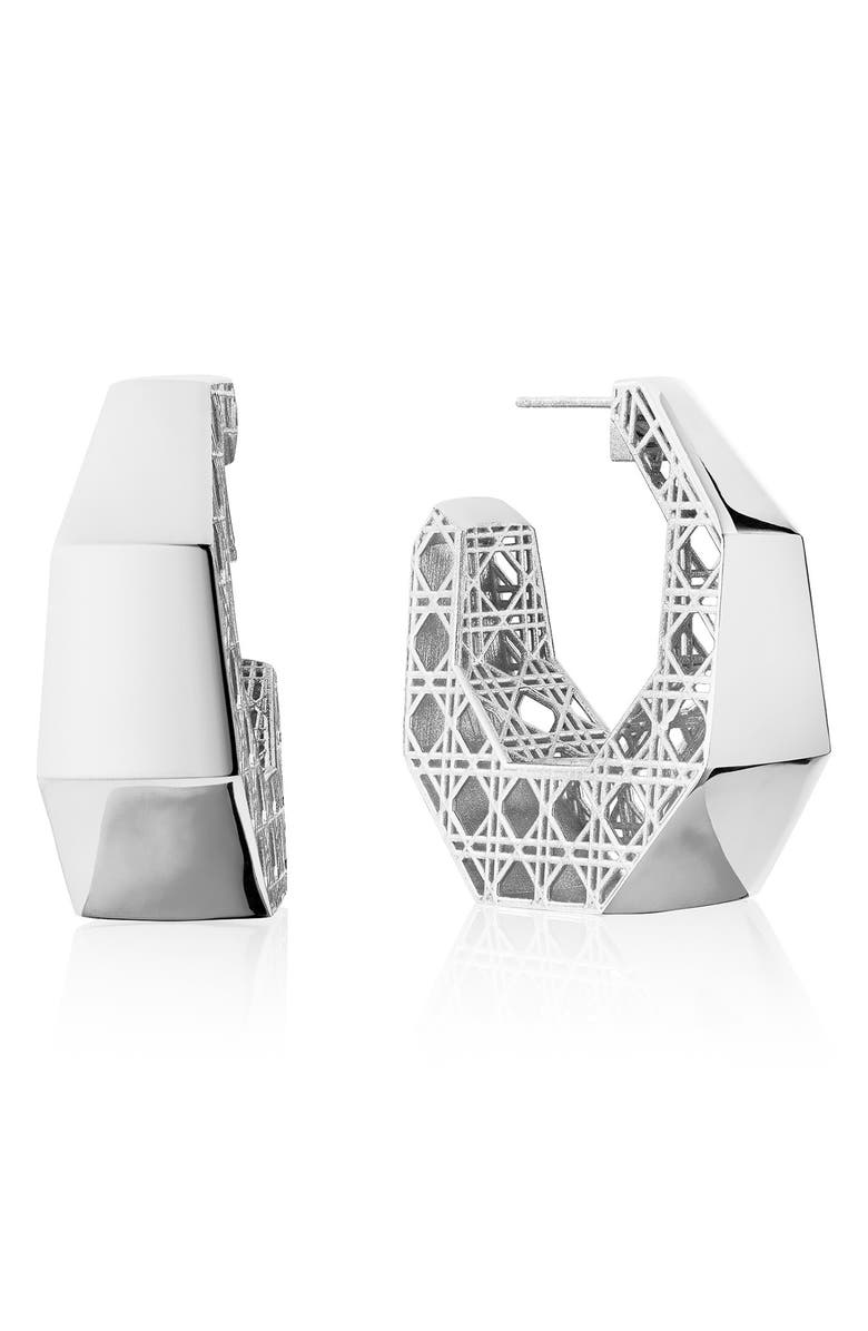 ManLuu Cane Hoop Earrings, Main, color,