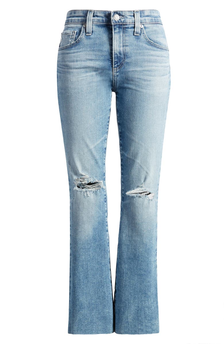 AG Farrah Mid Rise Crop Bootcut Jeans, Alternate, color, 20 Years Undertow Destructed