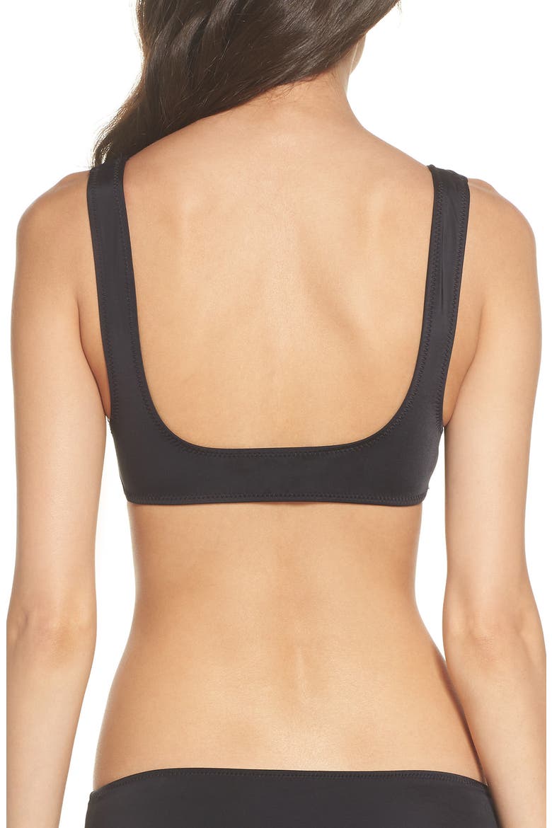 Elle Bikini Top, Alternate, color, BLACK
