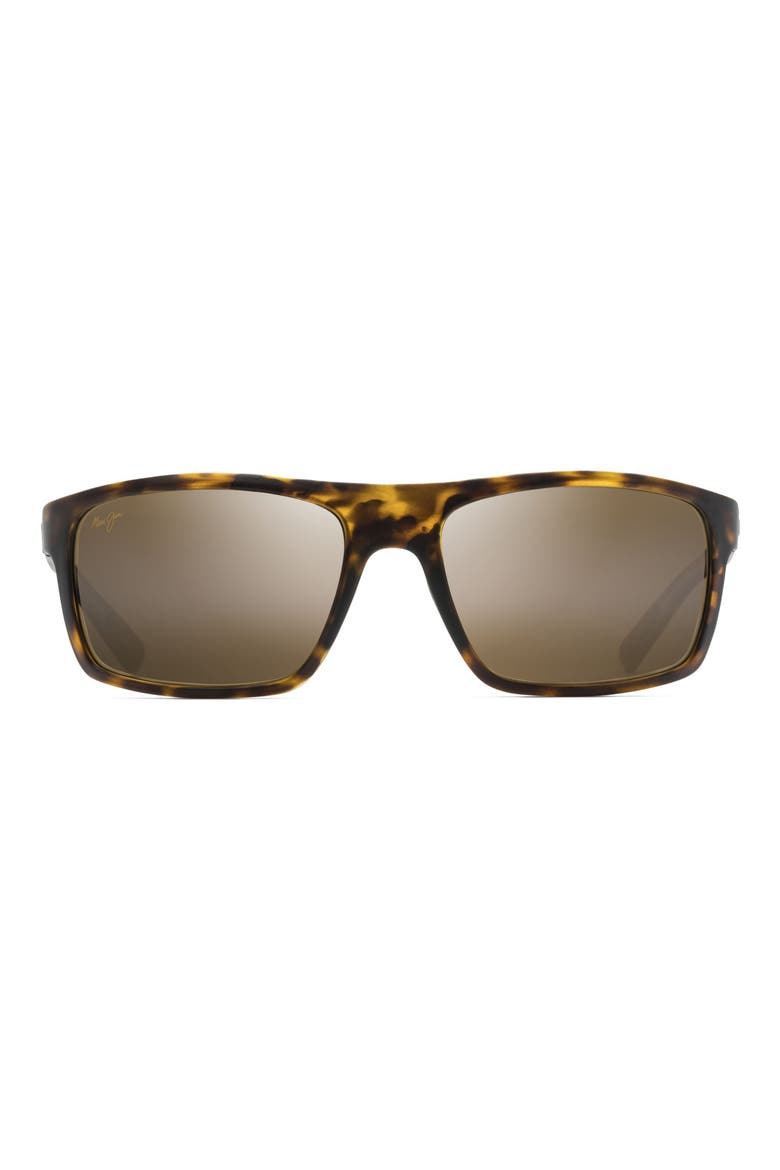 Byron Bay 62mm PolarizedPlus2® Sunglasses, Main, color, MATTE TORTOISE/ BRONZE