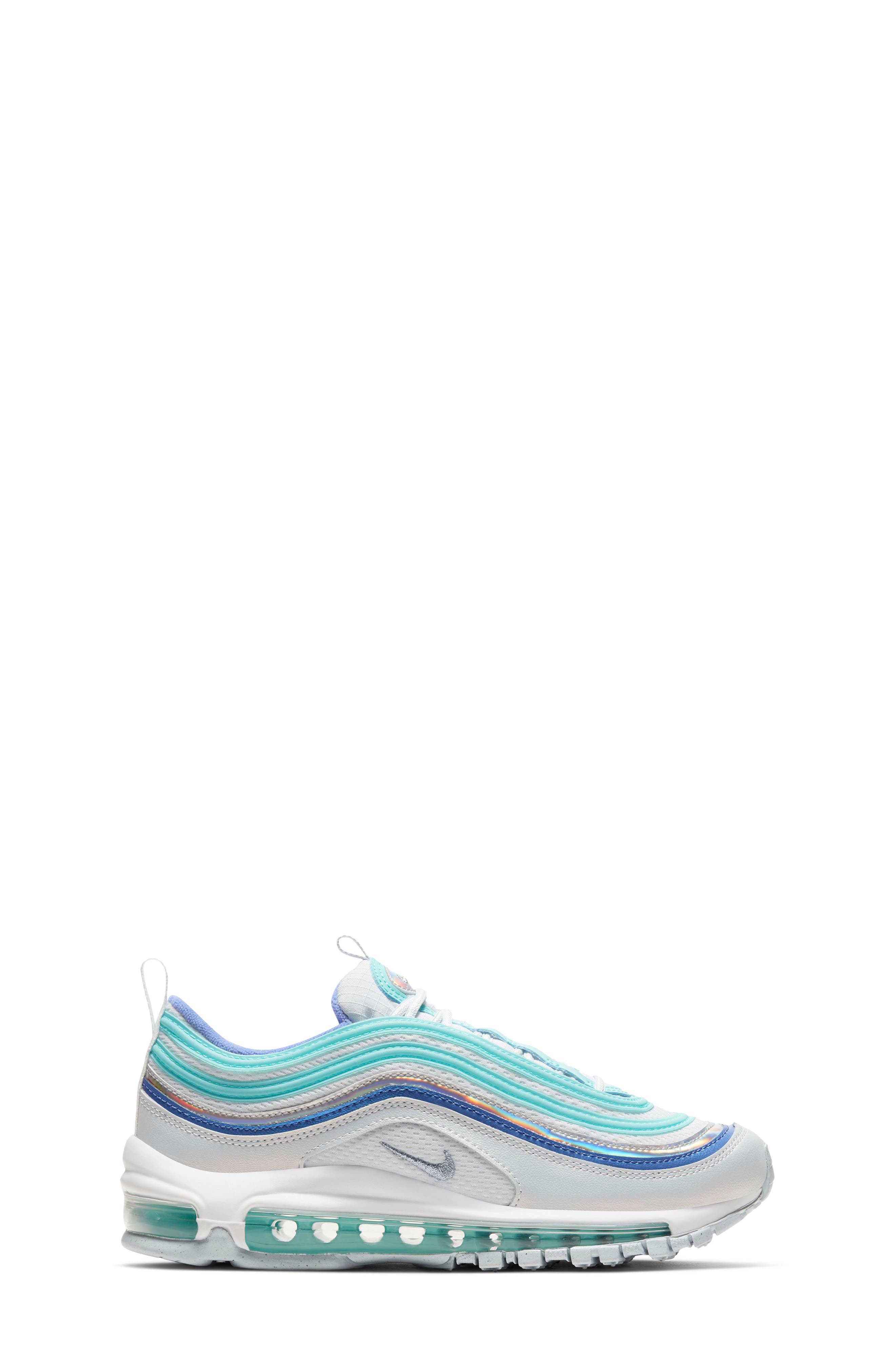 Air Max 97 FP Sneaker, Alternate, color, AURA/ SAPPHIRE-GREEN-WHITE
