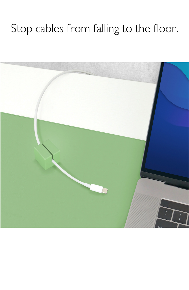 Function101 Cable Blocks - Magnetic Cable Organizers, Alternate, color, Green