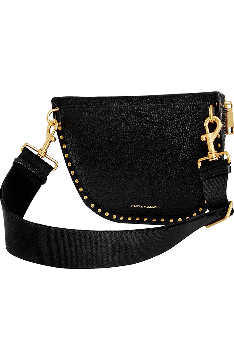 Rebecca Minkoff Darren Leather Sling Bag, Alternate, color, Black Rm