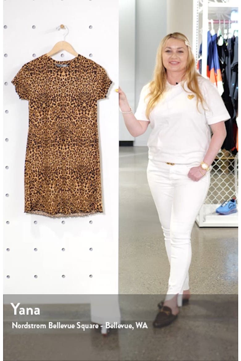 Leopard Print Rib Minidress video