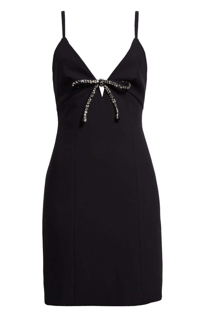 Cinq à Sept Adele Embellished Bow Minidress, Alternate, color, 