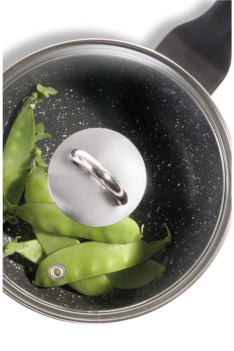 GRANITE Saucepan with Lid 1.3qt, Alternate, color, BLACK