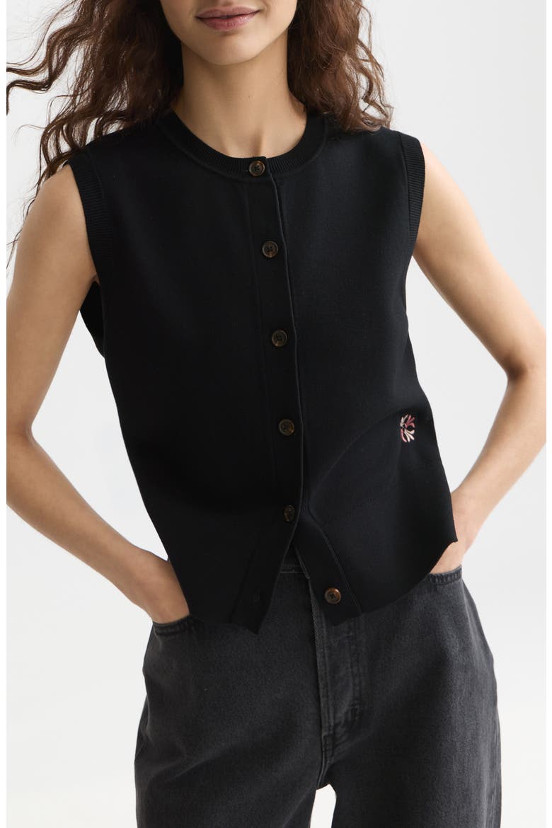 Relaxed Sweater Vest, Main, color, METEORITE