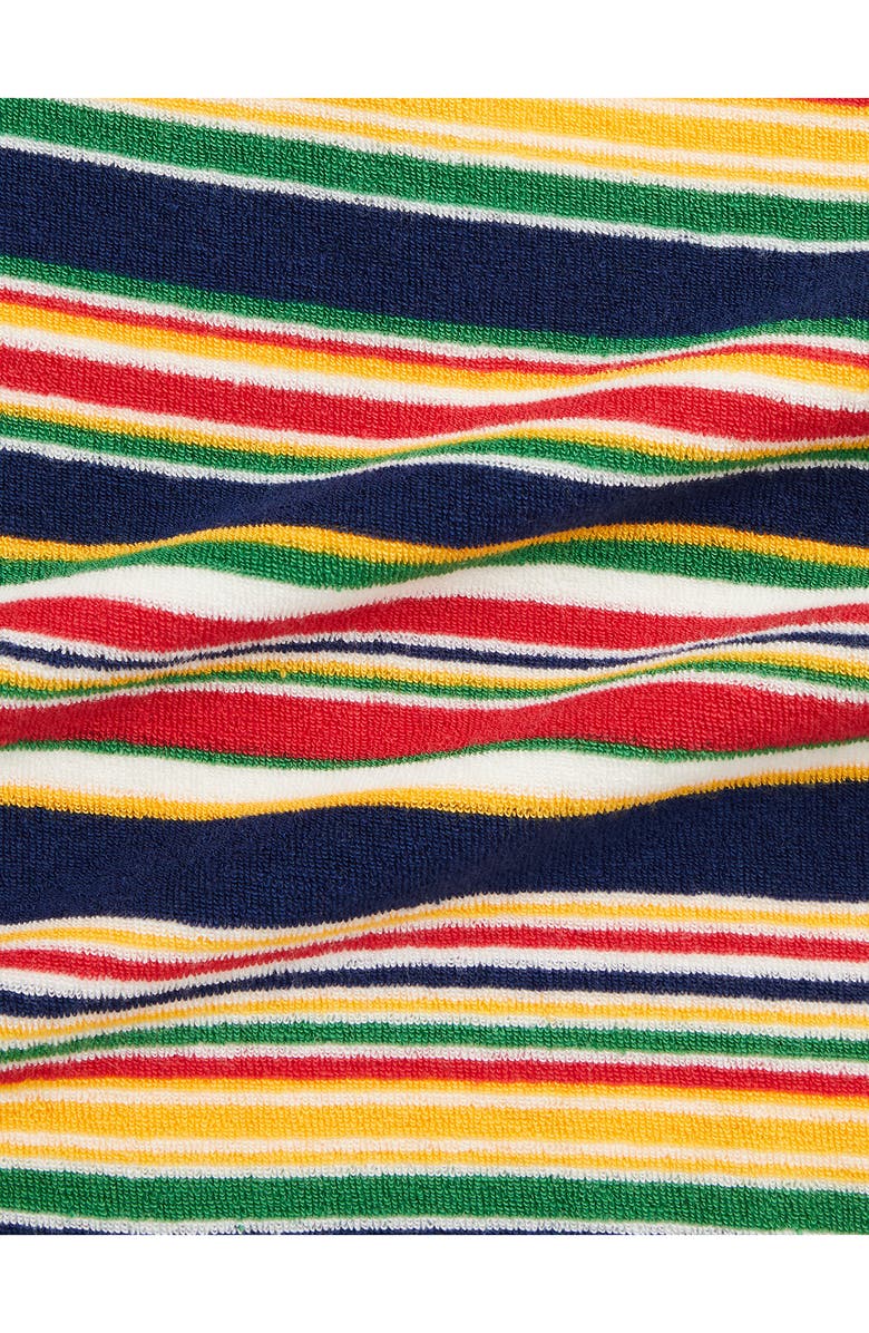 Ralph Lauren Stripe Sleeveless Cotton Terry Romper, Alternate, color, 