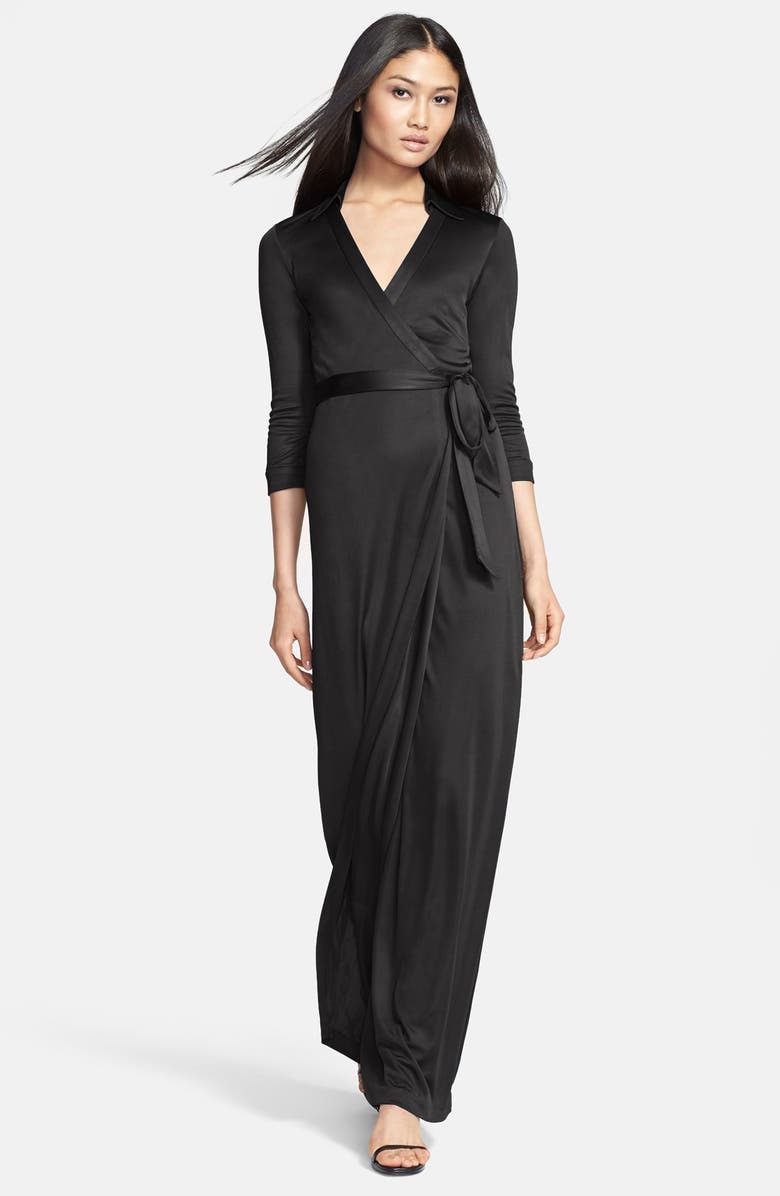 Diane von Furstenberg 'Abigail' Wrap Maxi Dress, Main, color, 