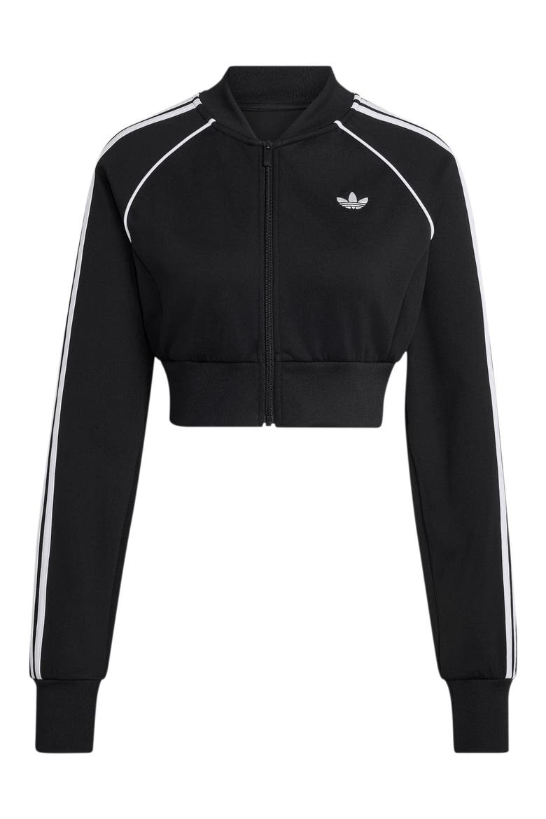 SST Cropped Track Jacket, Alternate, color, BLACK/ WHITE