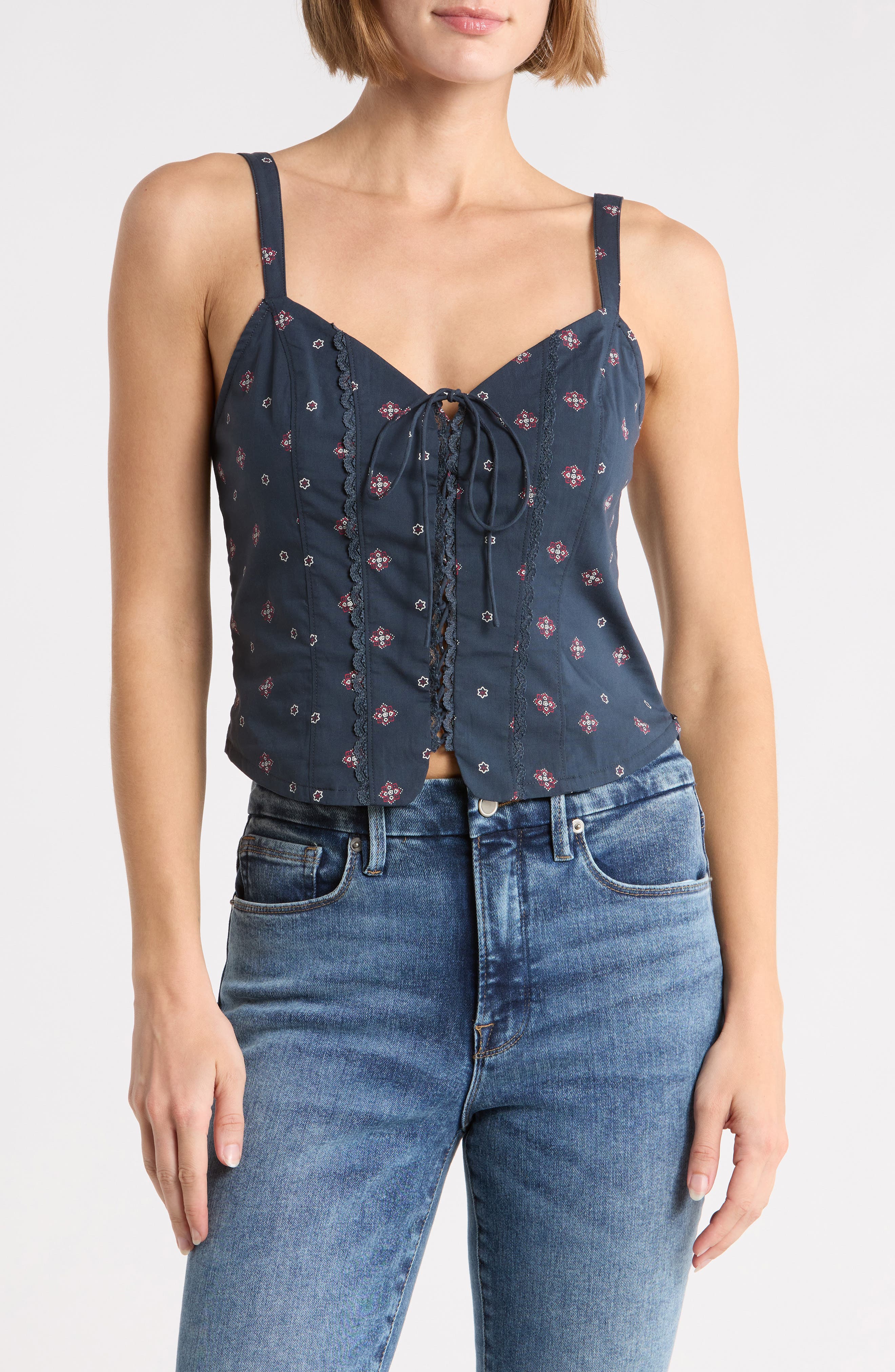 NEW NAVY BANDANA PRINT