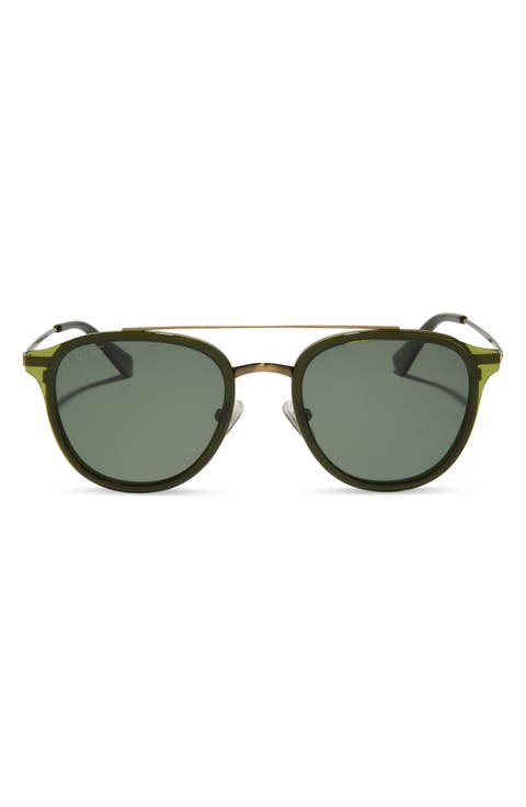 Camden 52mm Polarized Aviator Sunglasses