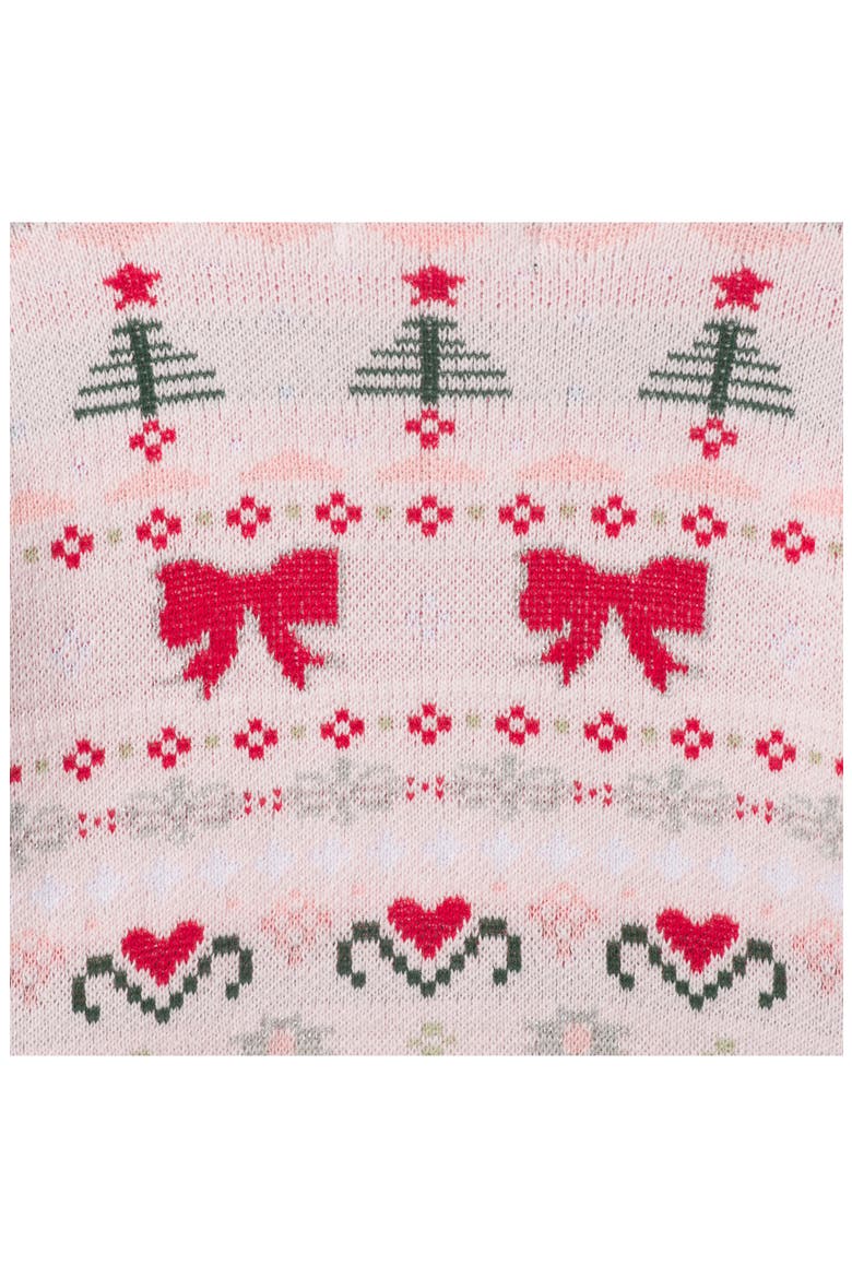 Kids' Fair Isle Sweater, Pants & Headband 3-Piece Set, Alternate, color, PINK