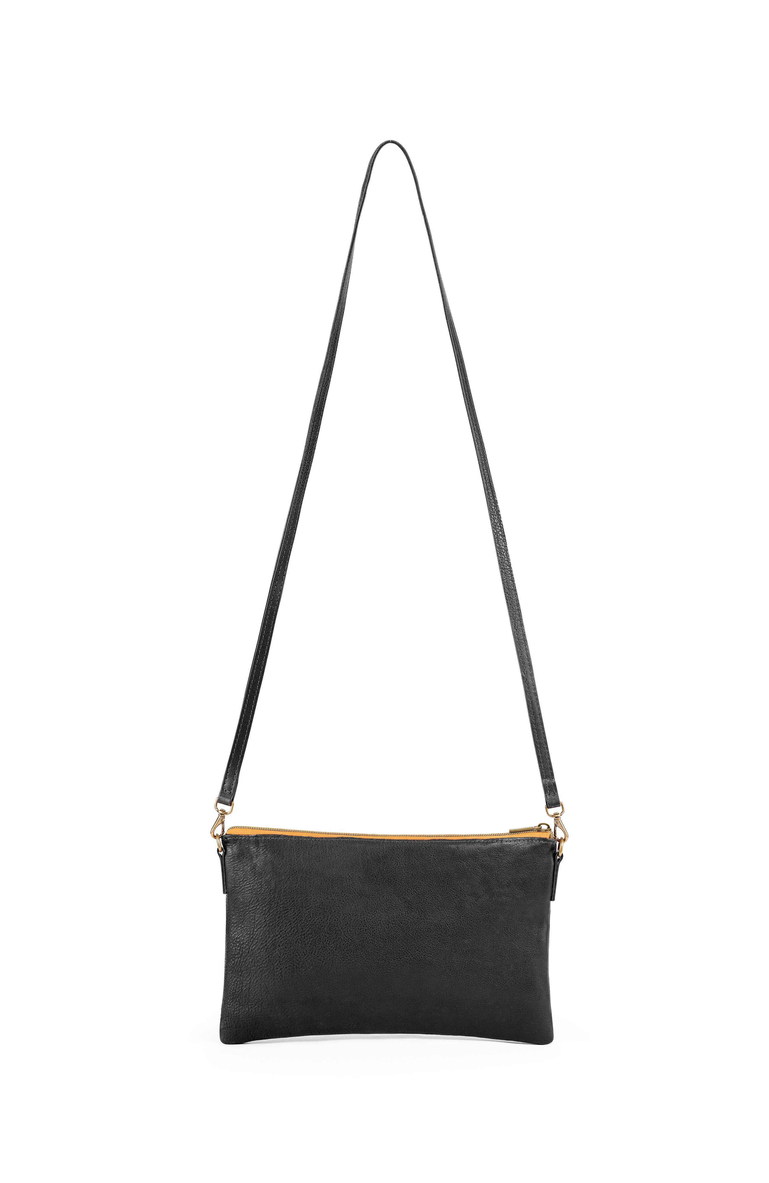 Deux Mains Woven Crossbody Bag, Alternate, color, Black