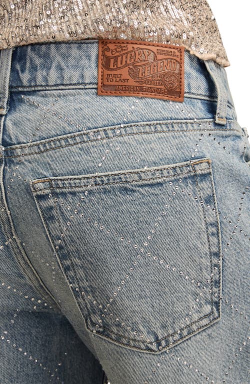 Lucky Brand Lucky Legend Rhinestone Baggy Jeans In Blue