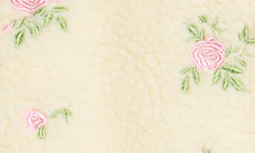Happy Camp3r Rose Petals Quarter Zip Pullover In Neutral