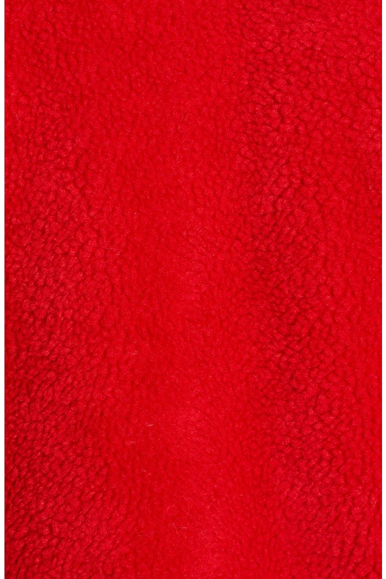 Oversized Fleece Jacket, Alternate, color, RED
