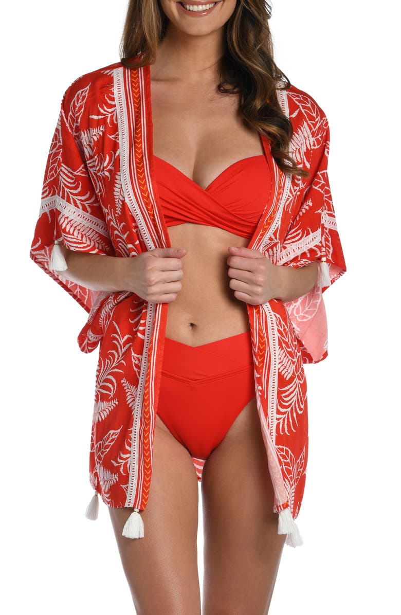 La Blanca Tapestry Swim Cover-Up Dress, Alternate, color, 