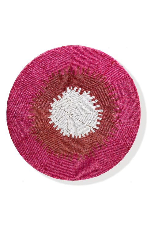 The Fuchsia Solar Beaded Placemat