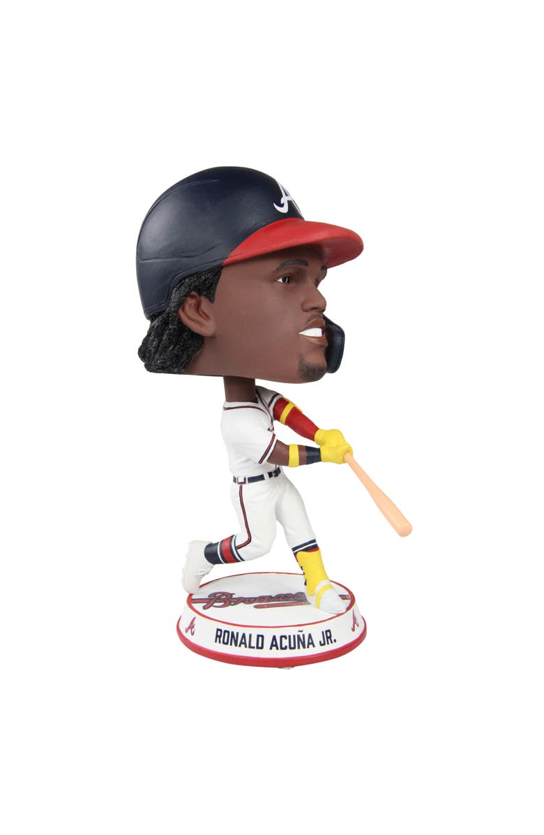 FOCO Ronald Acuna Jr. (Atlanta Braves) Home Jersey Bighead Bobblehead by FOCO #/222, Main, color, Multi-Color