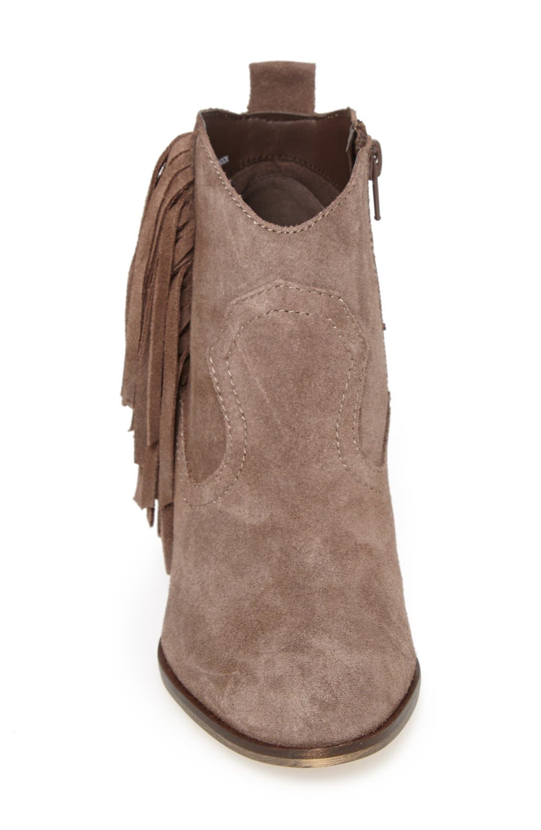 'Ponncho' Suede Bootie, Alternate, color, TAUPE SUEDE
