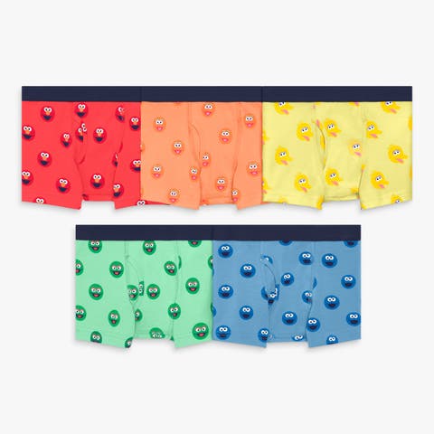 Kids Sesame Street Boxer Brief 5-Pack (Toddler, Little Kid, Big Kid)