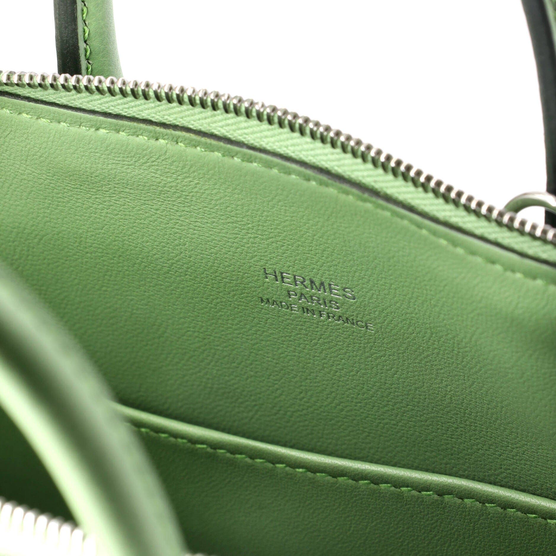 Pre-Owned Hermes Bolide 1923 Bag Evercolor Mini, Alternate, color, Vert Criquet