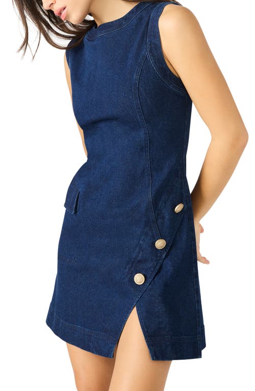 Steve Madden Audrina Sleeveless Denim Minidress In Blue