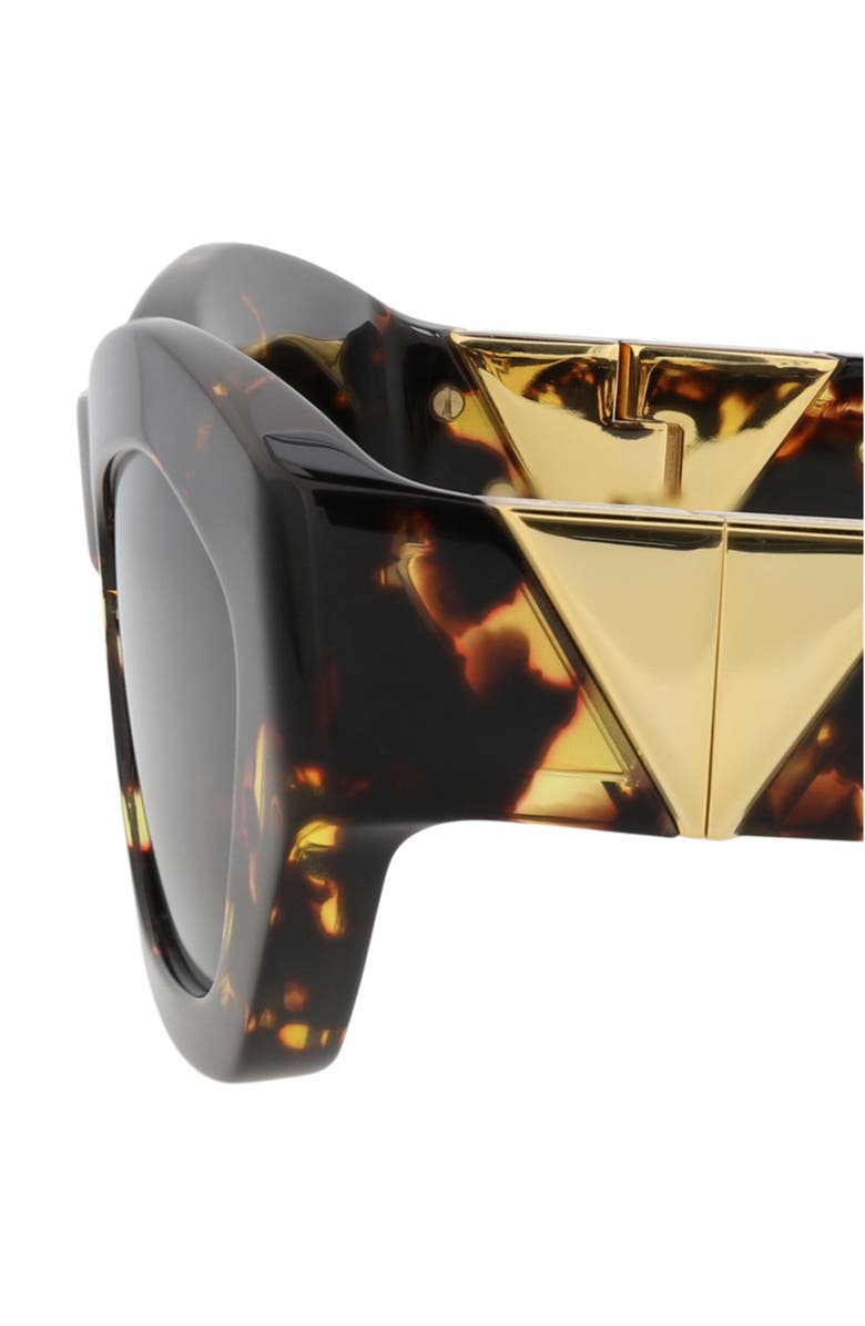 Bottega Veneta 54mm Modified Oval Sunglasses, Alternate, color, 