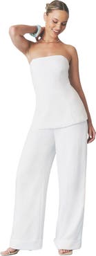 Six Stories Verity Tailored Bandeau Longline Top