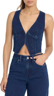 Good American Jeanius French Terry Vest