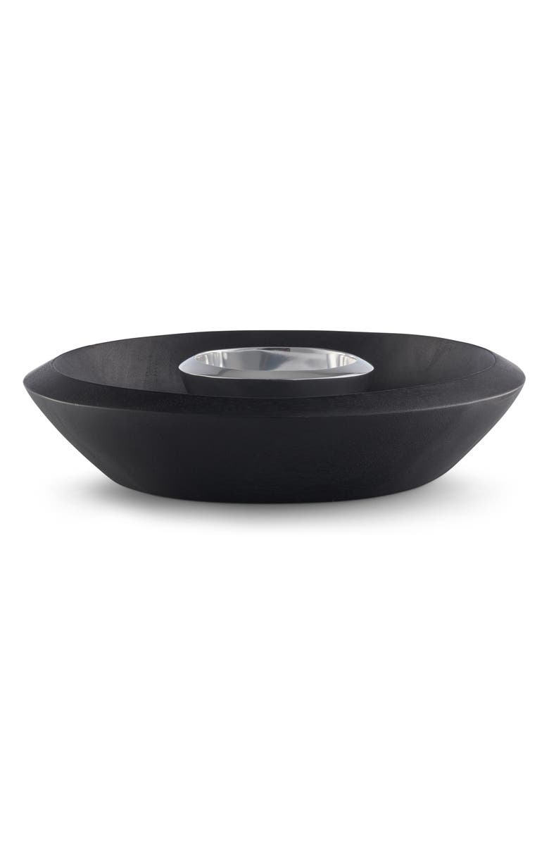 Nambé Noir Chip & Dip Bowl, Alternate, color, 