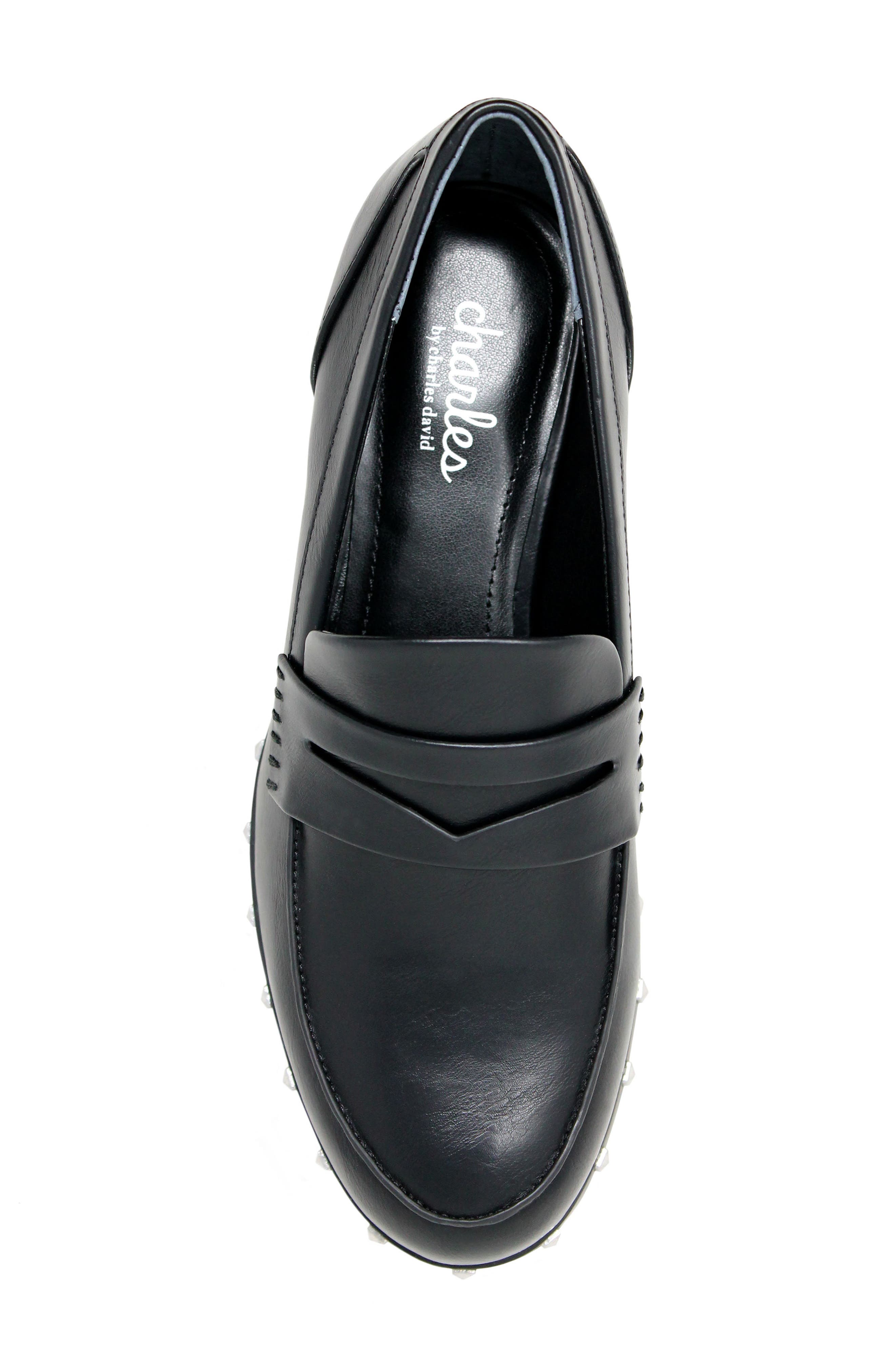 Charles by Charles David Jourdan Stud Detail Loafers, Alternate, color, 