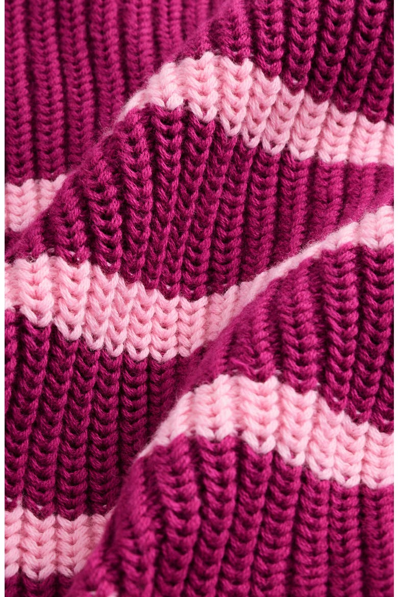 Kids' Bow Detail Stripe Cardigan, Alternate, color, PINK