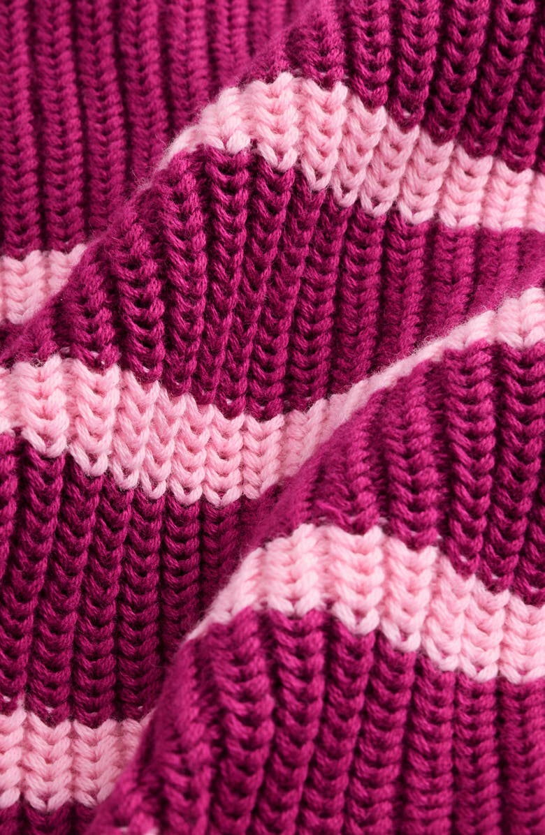 NEXT Kids' Bow Detail Stripe Cardigan, Alternate, color, Pink