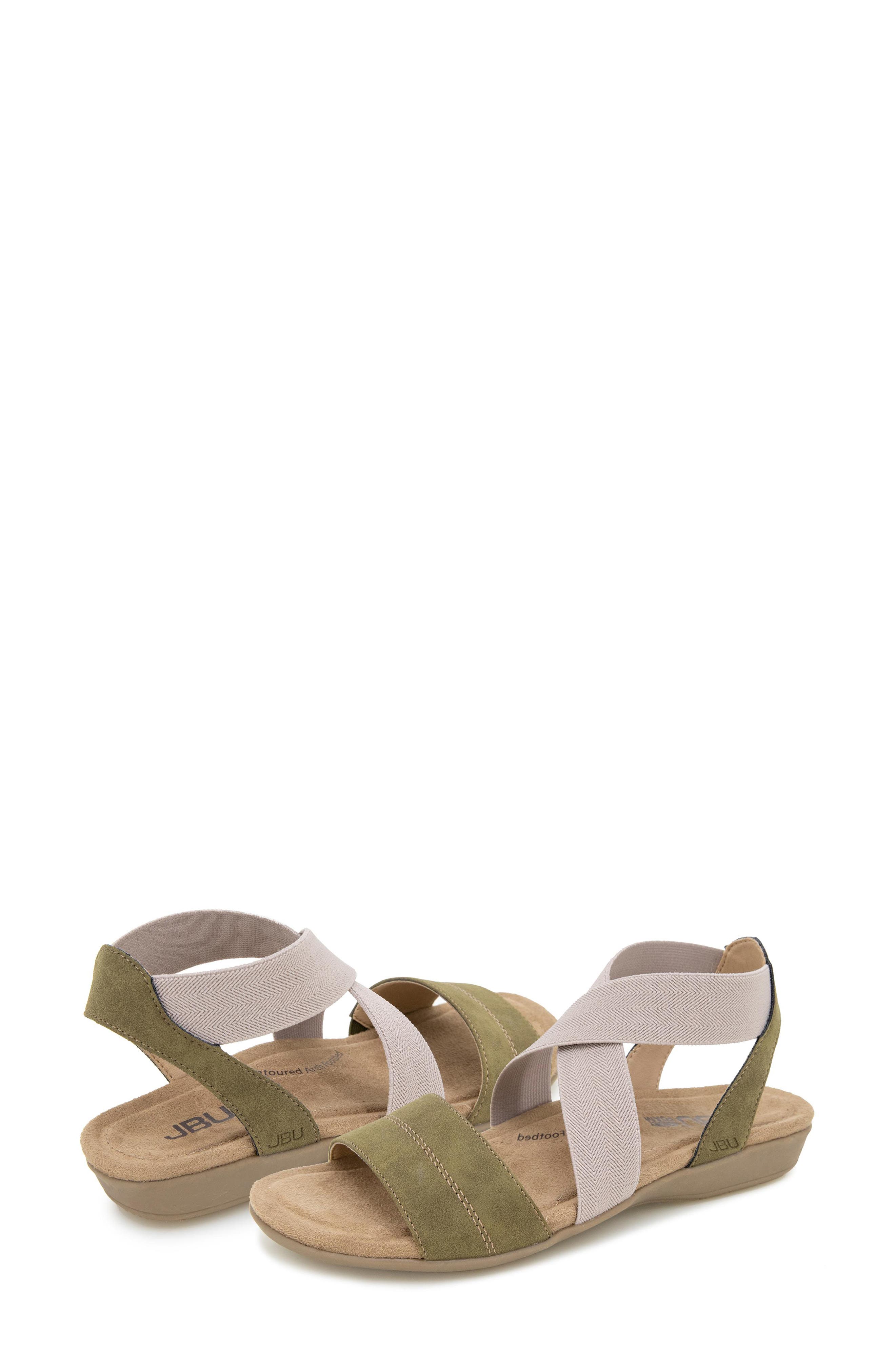 JBU Meg Sandal, Alternate, color, Olive/ Taupe