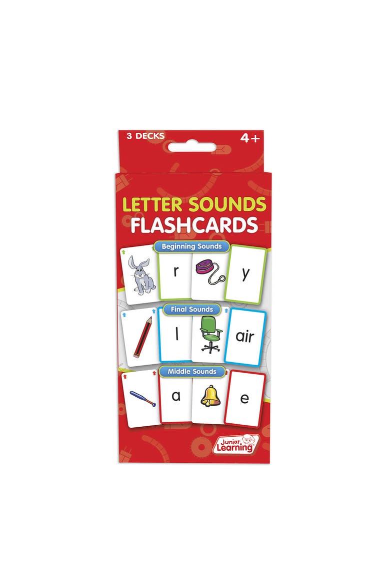Letter Sounds Flashcards, Alternate, color, Multicolored