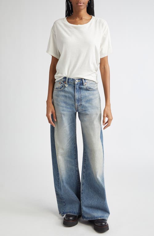 R13 Tight Waist Cotton & Cashmere T-shirt In White