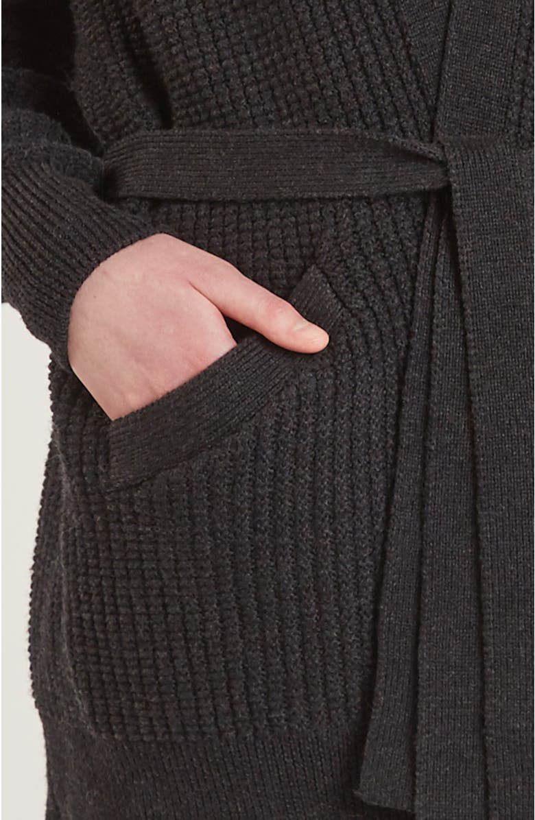 oyun Waffle Cocoon Cardigan, Alternate, color, 