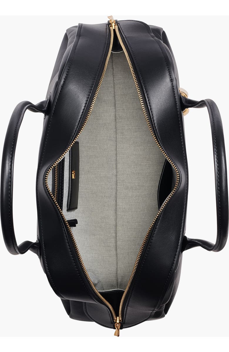 Donna Karan New York Terry Large Shoulder, Alternate, color, Black