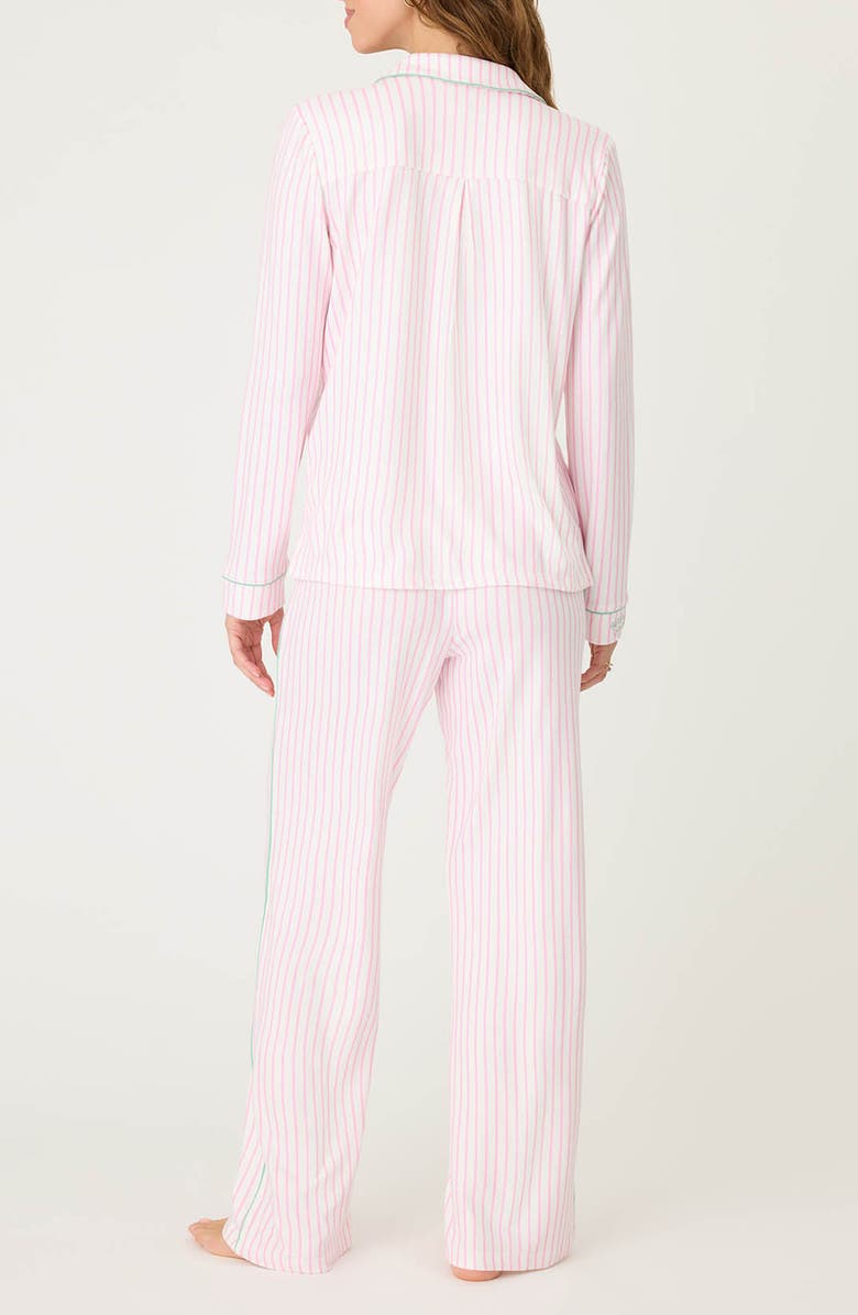 PJ Salvage Happiest On the Court Stripe Pajama Set, Alternate, color, 