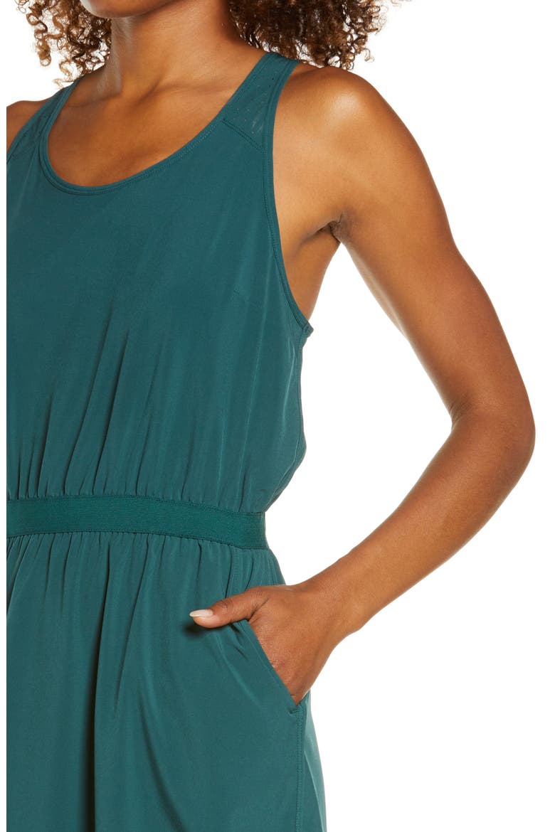Mix It Up Performance Stretch Recycled Polyester Tank Dress, Alternate, color, GREEN MOSS