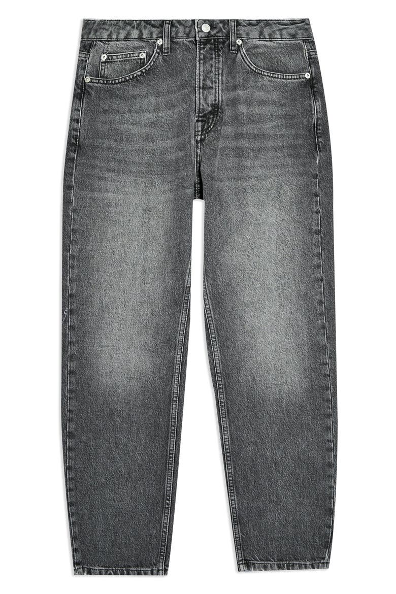 Relaxed Fit Straight Leg Jeans, Alternate, color, GREY