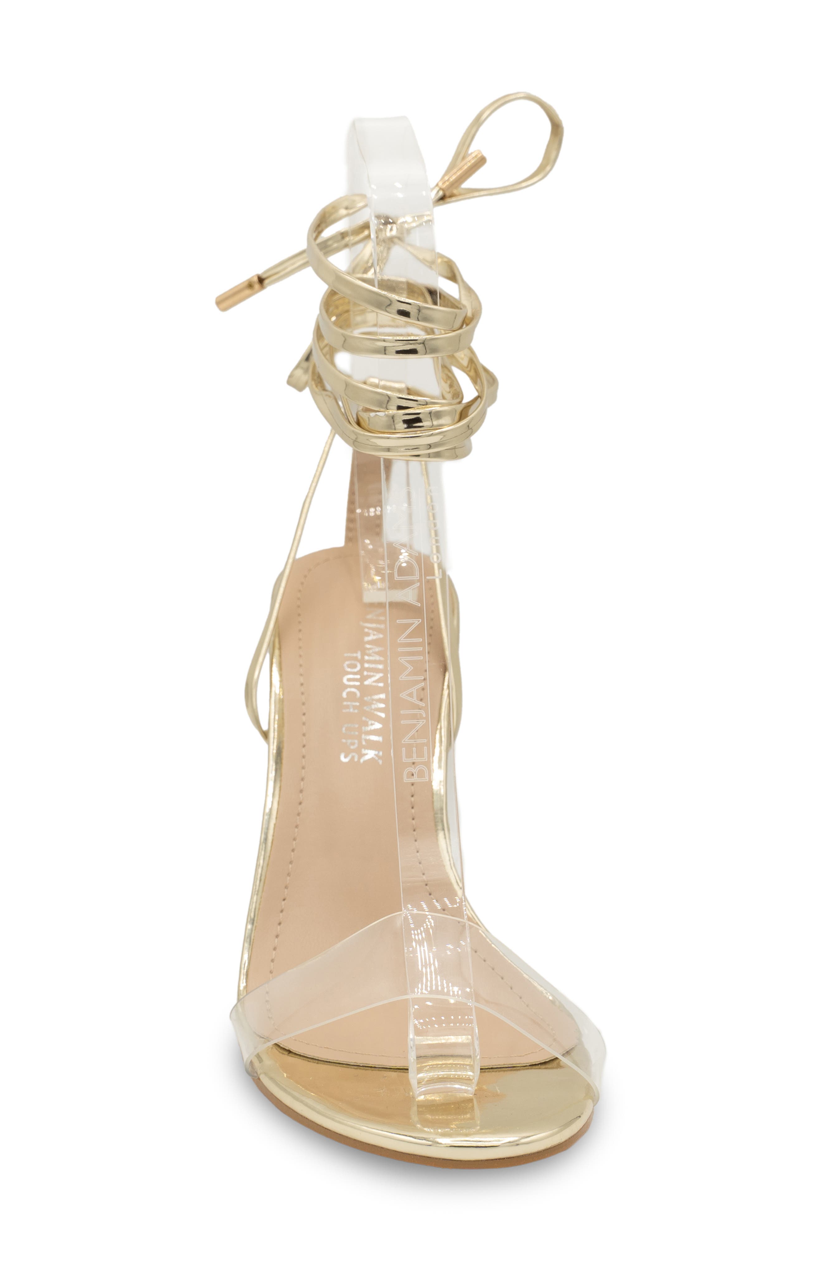 Silver Ankle Wrap Sandal, Alternate, color, GOLD