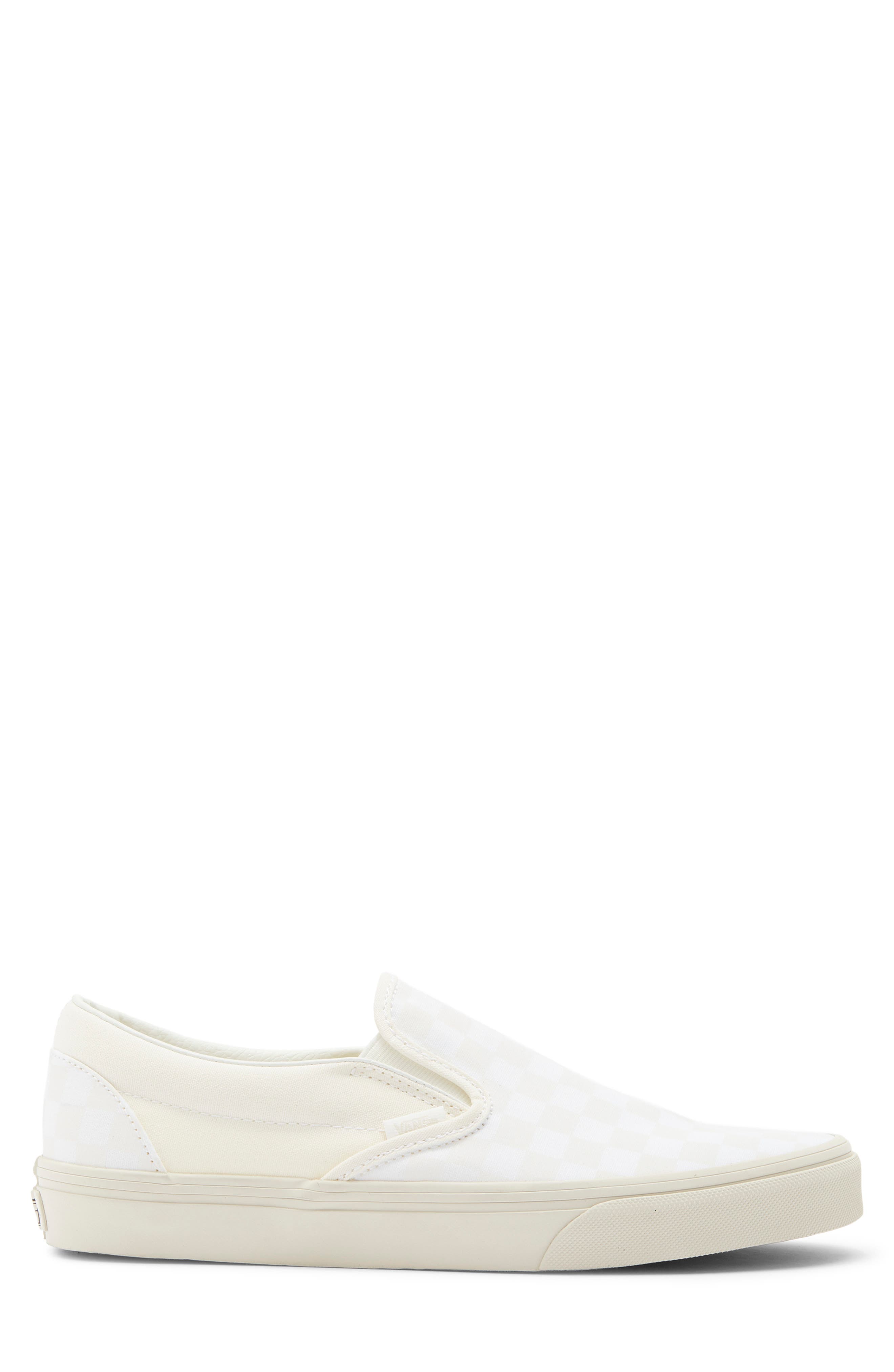Vans Classic Slip-On Sneaker, Alternate, color, Checkerboard Blanc De Blanc