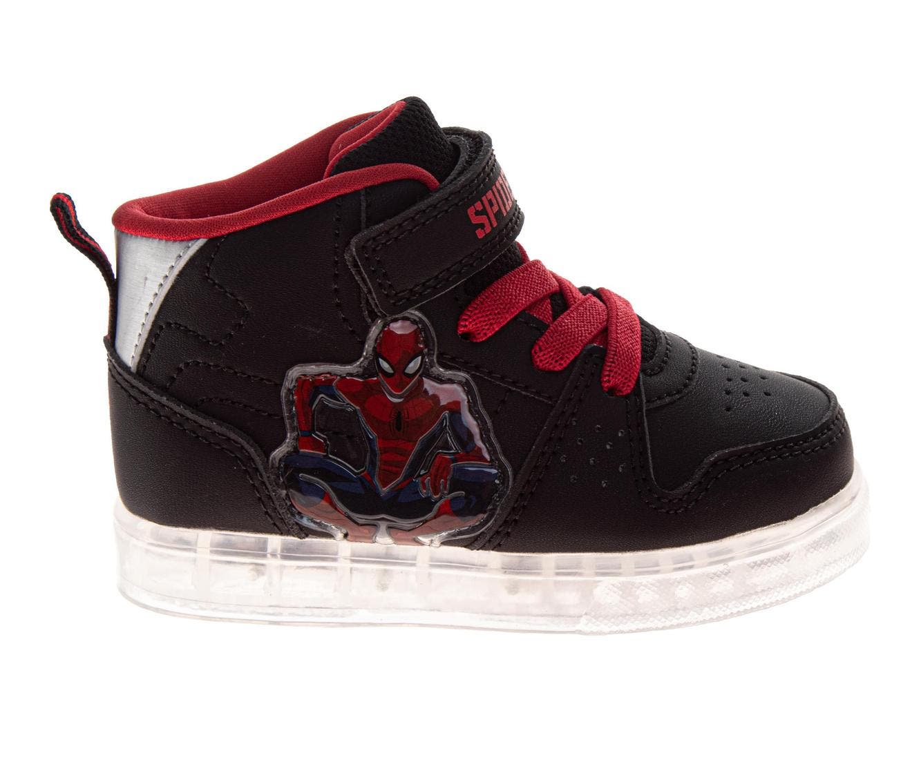 Spiderman Sneaker Toddler /Little Kid, Alternate, color, Black Red