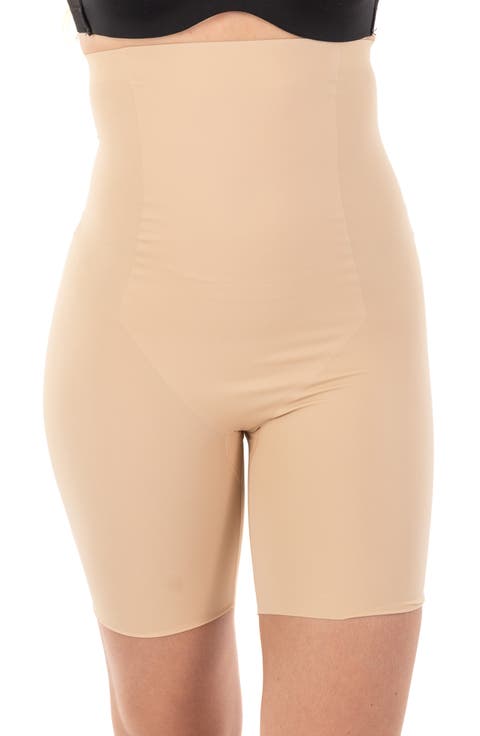 Extra Hi Waist Long Boy Leg Shaper with Targeted Double Front Panel