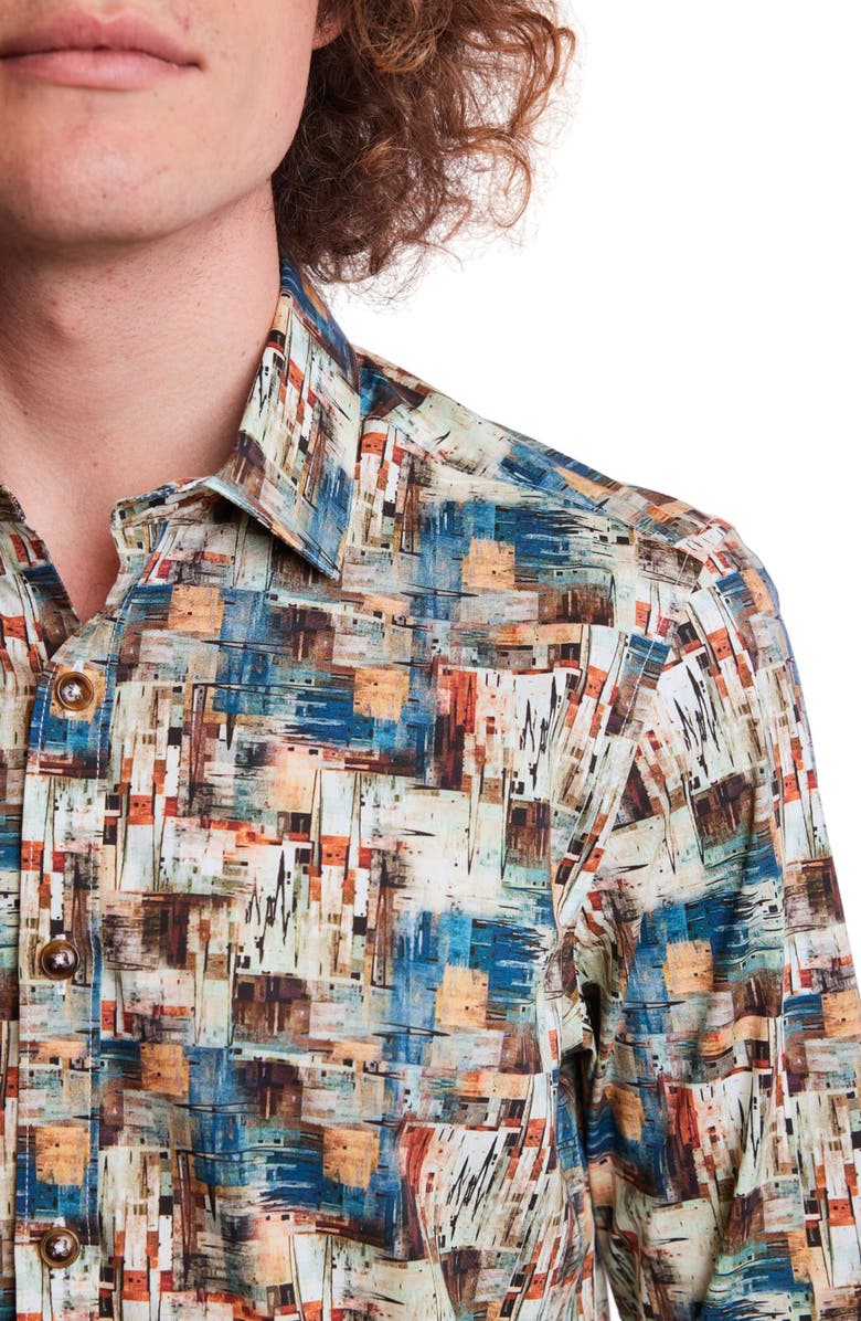 PAISLEY & GRAY Samuel Stretch Cotton Button-Up Shirt, Alternate, color,