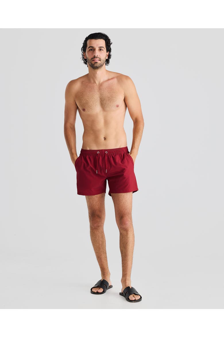 Torino Stretch Swim Short, Alternate, color, Maroon